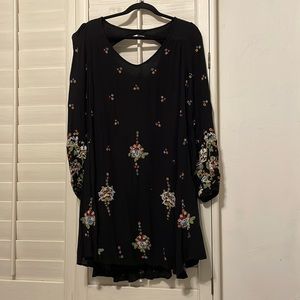 Free People Embroidered Dress S Medium